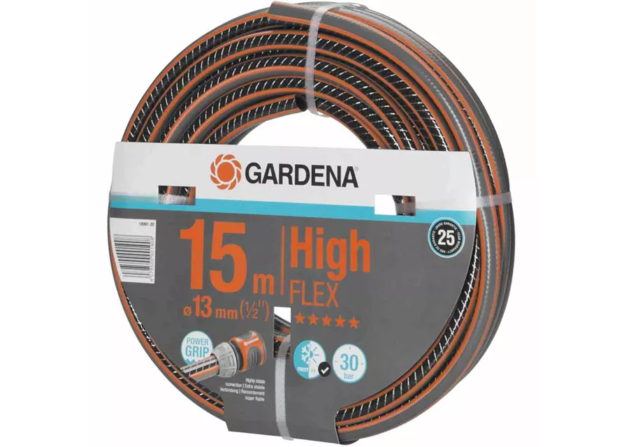 Gardena Gartenschlauch Comfort HighFlex 13 mm (1/2") 15 m mit PowerGrip 30 bar