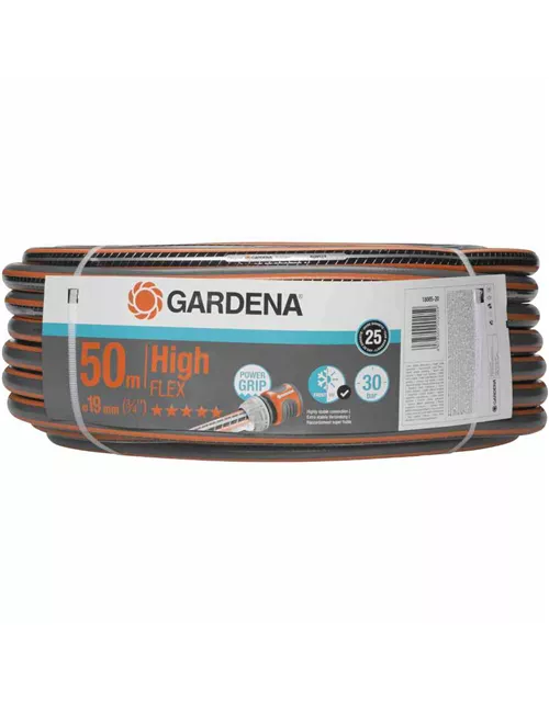 Gardena Gartenschlauch Comfort HighFlex 20 mm (3/4") 50 m mit PowerGrip 30 bar
