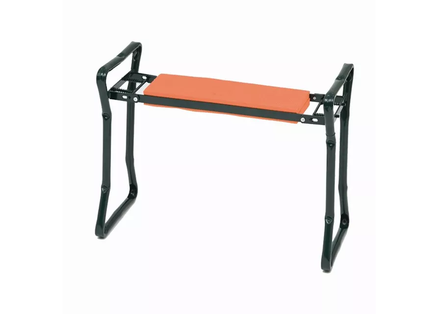 Siena Garden Knie- und Sitzbank 59x27x50 cm orange und grün Stahl