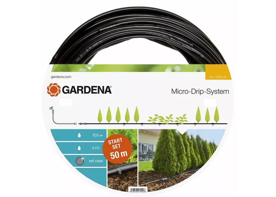 Gardena Micro-Drip-System Start Set Pflanzenreihen L 50 m