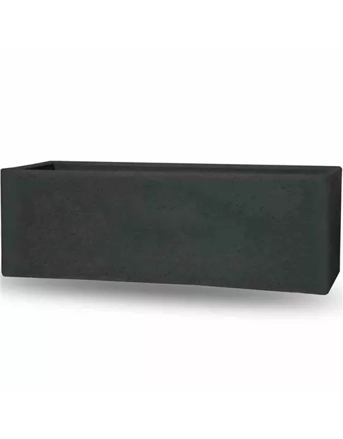 PP-Plastic Cube box 790x290x275mm schwarz-granit betonlook