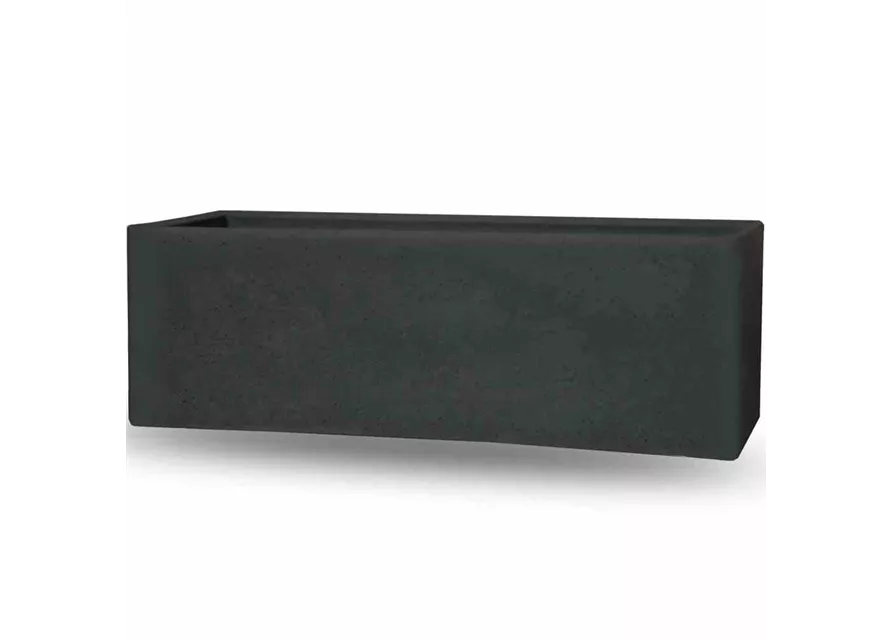 PP-Plastic Cube box 790x290x275mm schwarz-granit betonlook