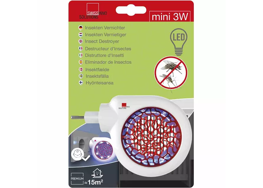 Swissinno Mini Insektenvernichter 3W LED Premium