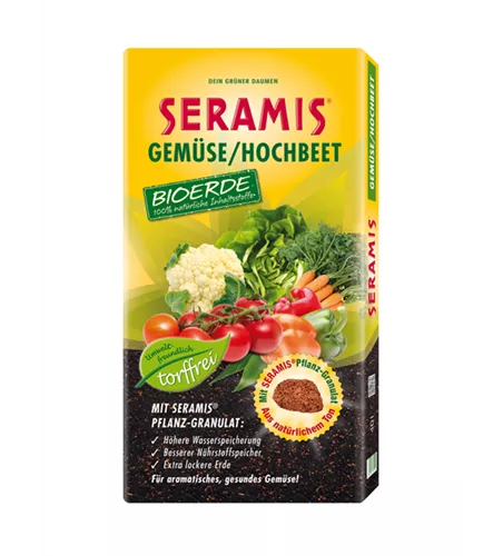 Seramis Gemüse / Hochbeet Bioerde ohne Torf 40 l