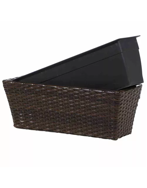 Siena Garden Balkonkasten Vio 50x19x22,5 cm mocca