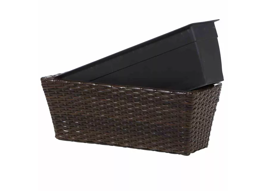 Siena Garden Balkonkasten Vio 50x19x22,5 cm mocca