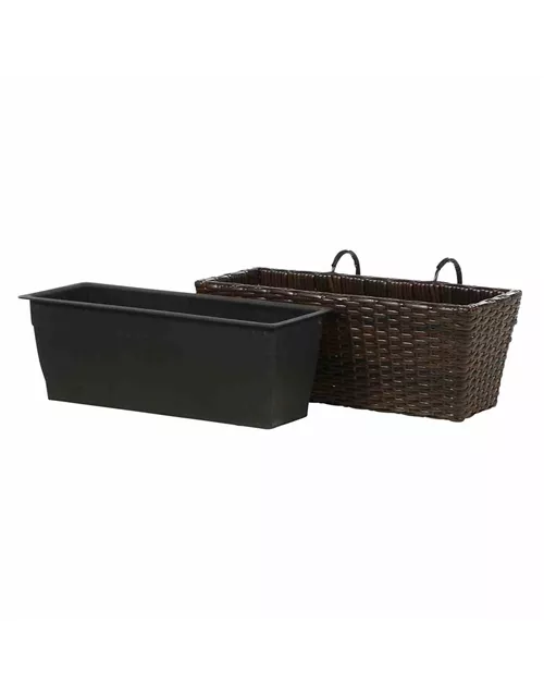 Siena Garden Balkonkasten Vio 50x19x22,5 cm mocca