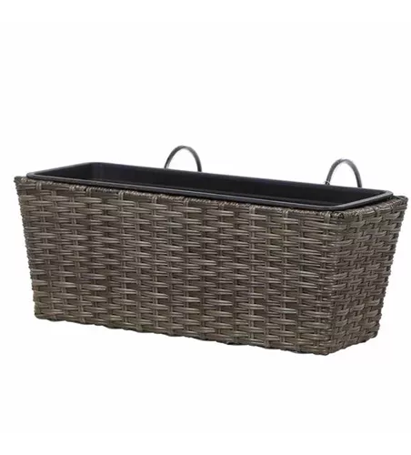 Siena Garden Balkonkasten Vio 50x19x22,5 cm grau