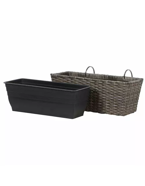 Siena Garden Balkonkasten Vio 50x19x22,5 cm grau