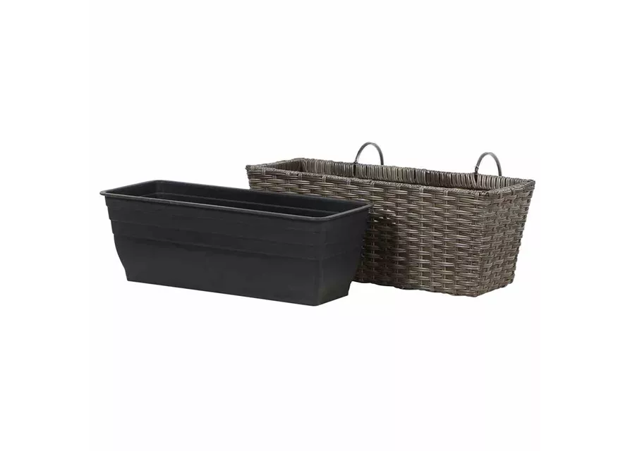 Siena Garden Balkonkasten Vio 50x19x22,5 cm grau