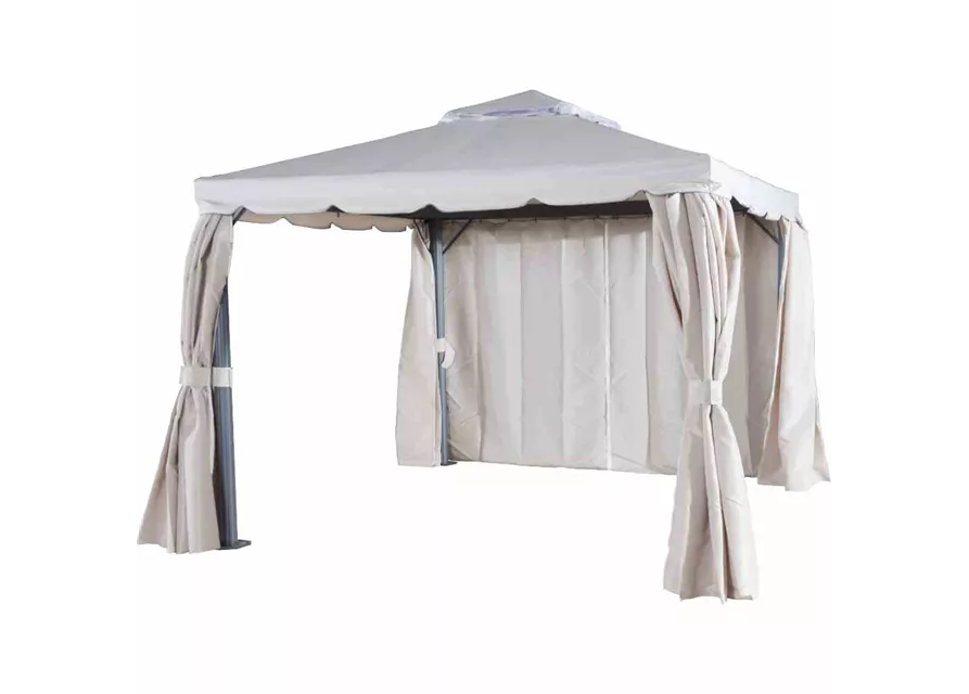 Siena Garden Dubai Alu-Pavillon 3x3m anthrazit/natur 