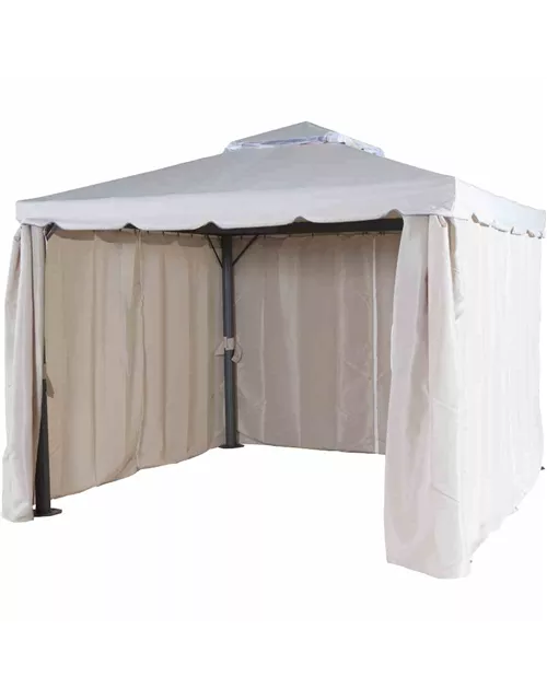 Siena Garden Dubai Alu-Pavillon 3x3m anthrazit/natur 