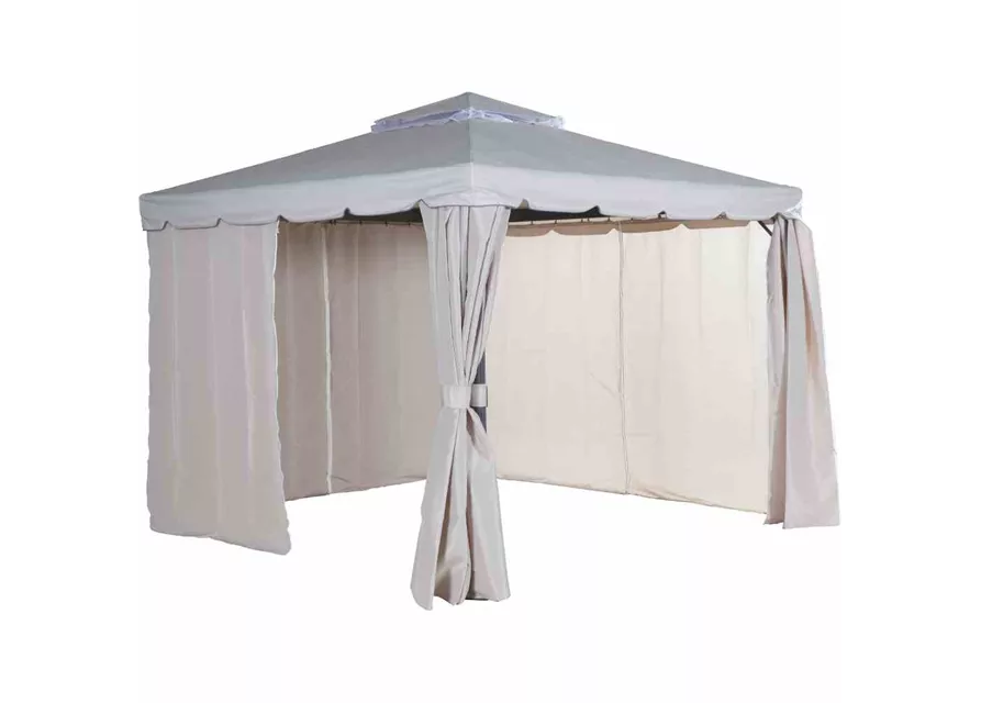 Siena Garden Dubai Alu-Pavillon 3x3m anthrazit/natur 