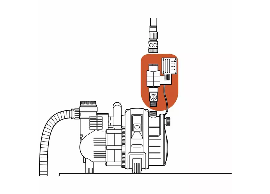 Gardena Elektronischer Druckschalter mit Trockenlaufsicherung