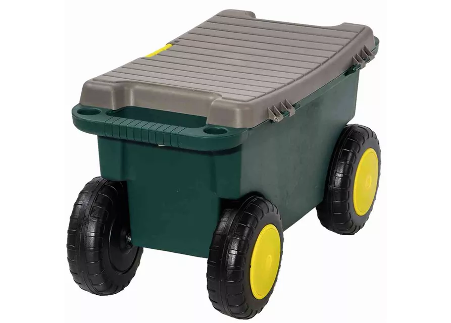 Siena Garden Gartenkarre Hobby- und Gartenwagen 55x30x27 cm grün und grau Kunststoff