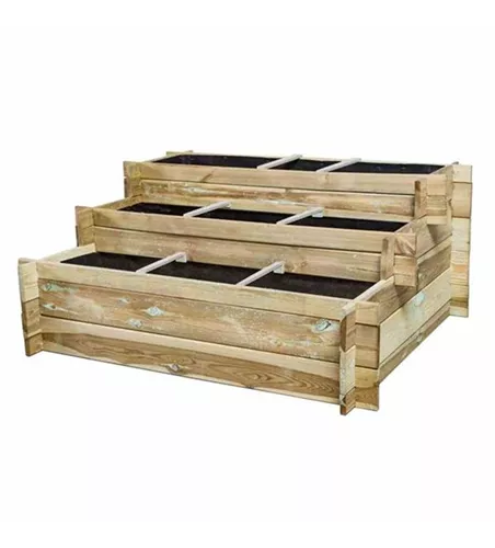 Siena Garden Hochbeet-Treppe Hugo 120x100x54cm, 3 Stufen 