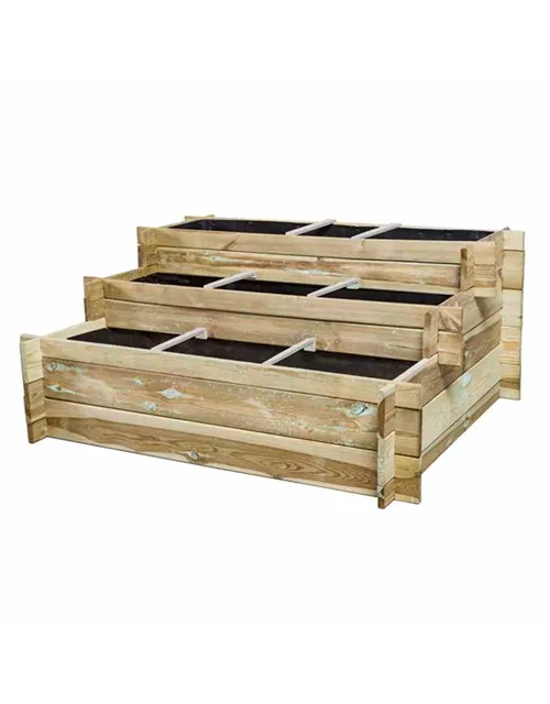 Siena Garden Hochbeet-Treppe Hugo 120x100x54cm, 3 Stufen 