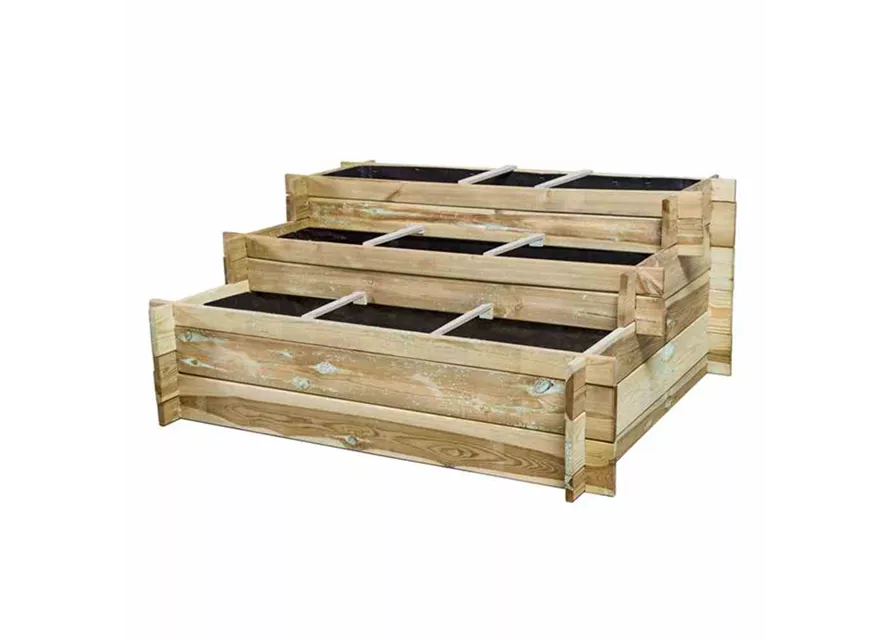 Siena Garden Hochbeet-Treppe Hugo 120x100x54cm, 3 Stufen 