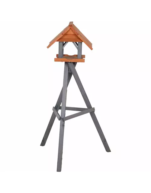 Siena Garden Vogelfutterhaus, 44x34x37 cm, hellbraun und braun Fichtenholz