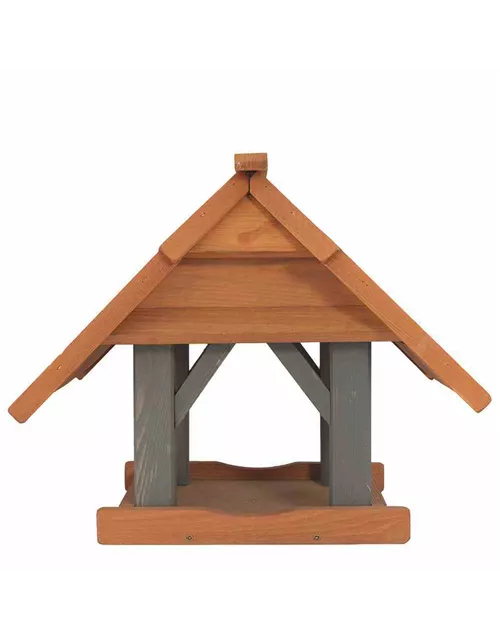 Siena Garden Vogelfutterhaus, 44x34x37 cm, hellbraun und braun Fichtenholz