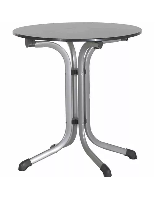 Sieger Klapptisch vivodur Ø 68 cm Silber Schwarz