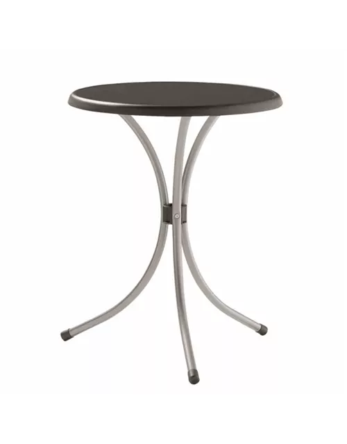 Sieger Bistrotisch Ø60cm graphit / anthrazit Stahl 