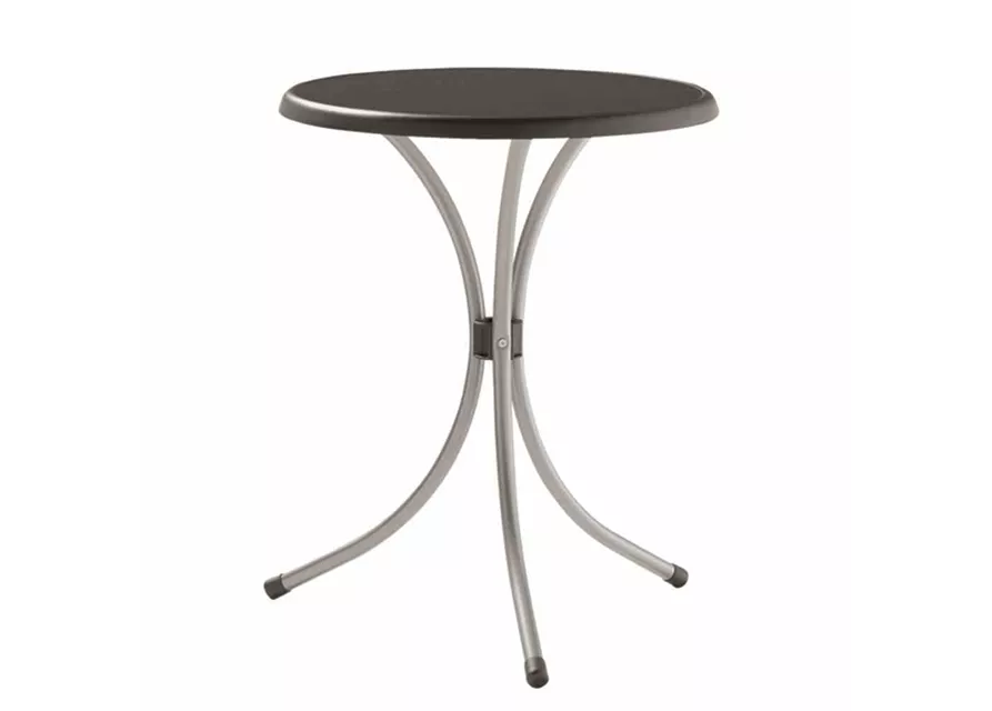 Sieger Bistrotisch Ø60cm graphit / anthrazit Stahl 