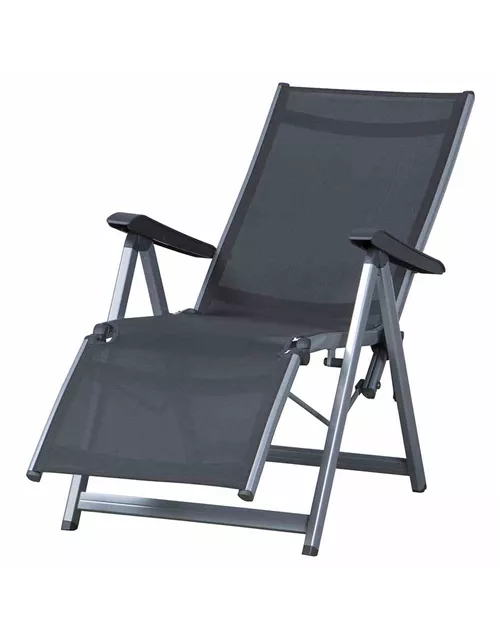 Kettler Relaxsessel Basic Plus Silber-Anthrazit