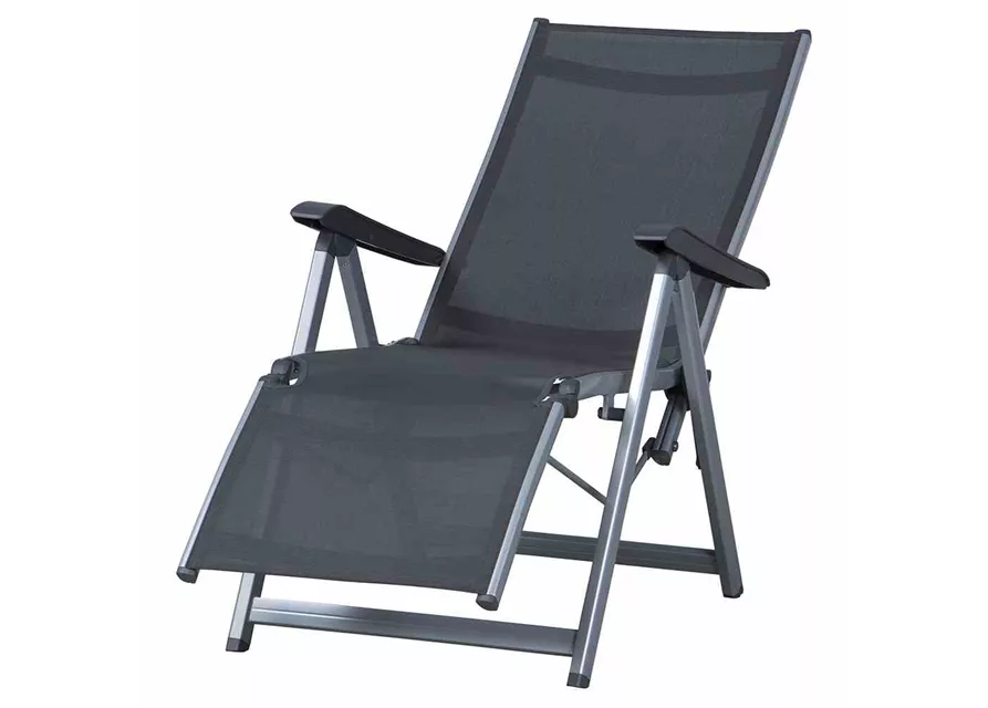 Kettler Relaxsessel Basic Plus Silber-Anthrazit