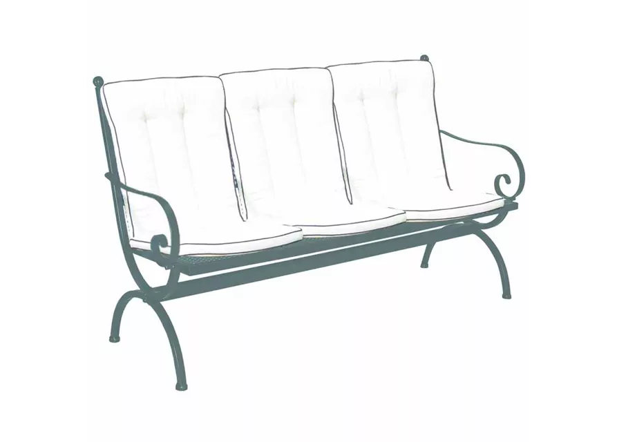 MBM Auflage für Bank Romeo 3 Sitzer 100 cm x 56 cm creme