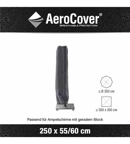 Aerocover Schutzhülle für Ampelschirm 250x55 cm