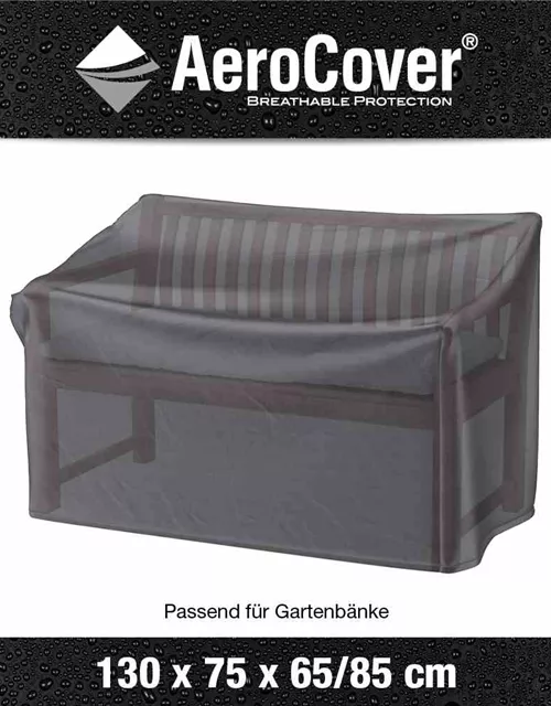 Aerocover Schutzhülle für Gartenbank 130x75xH65/85 cm