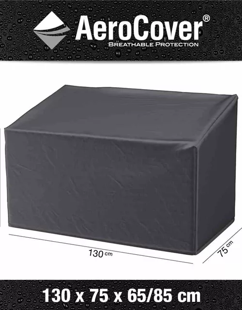 Aerocover Schutzhülle für Gartenbank 130x75xH65/85 cm