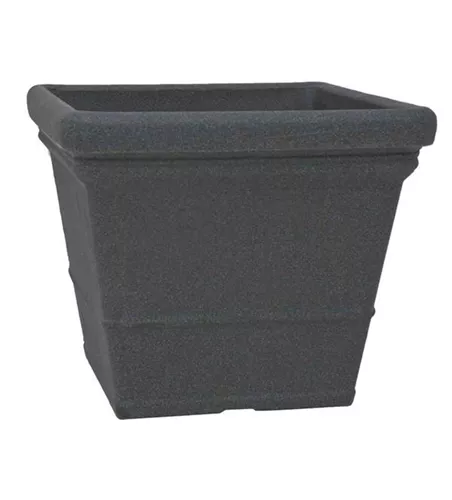 PP-Plastic Gefäß Lisa 50, 50x50x42,5cm schwarz Granit 