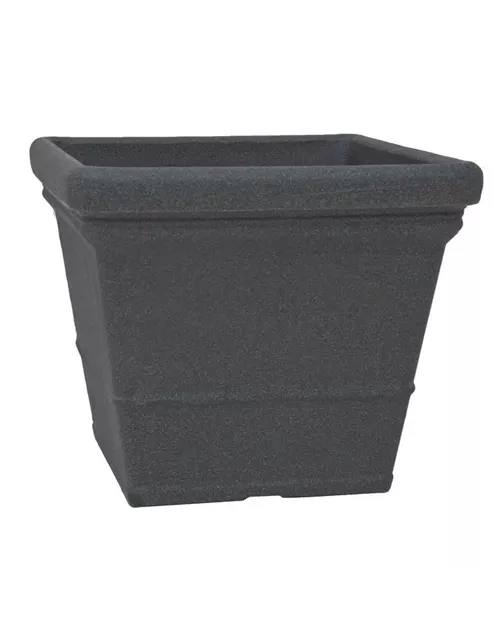 PP-Plastic Gefäß Lisa 50, 50x50x42,5cm schwarz Granit 