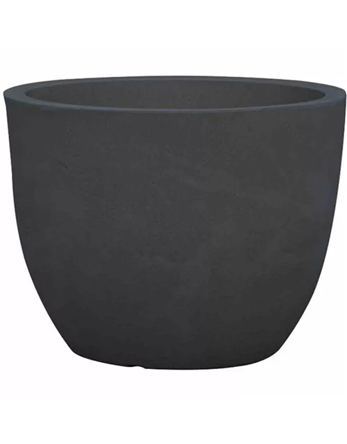 PP-Plastic Gefäß Padua 40, Ø 40x30,7cm schwarz Granit 