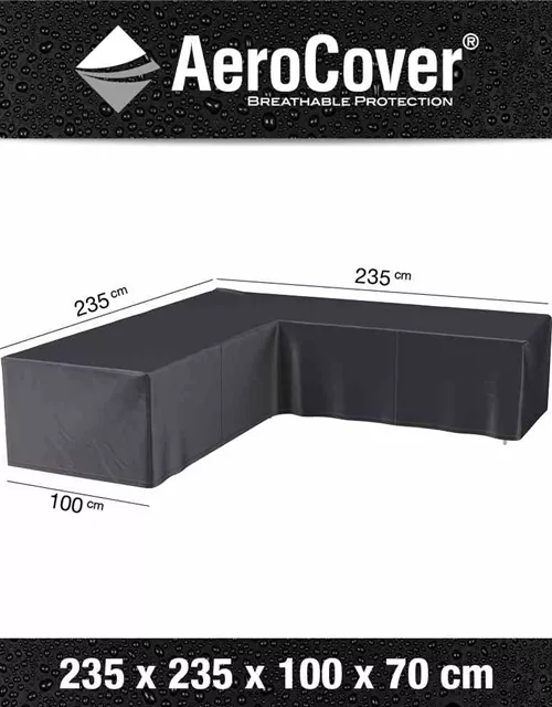 Aerocover Schutzhülle für Eck- Loungeset 235x235x100xH70 cm