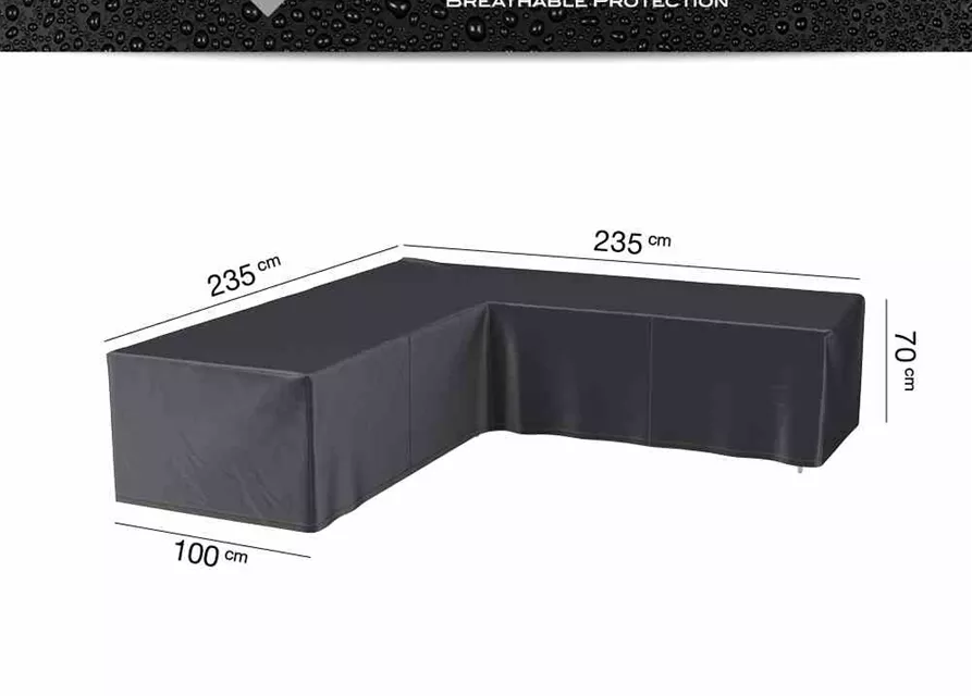 Aerocover Schutzhülle für Eck- Loungeset 235x235x100xH70 cm