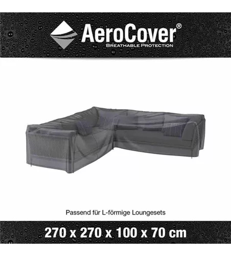 Aerocover Schutzhülle für Eck- Loungeset 270x270x100xH70 cm