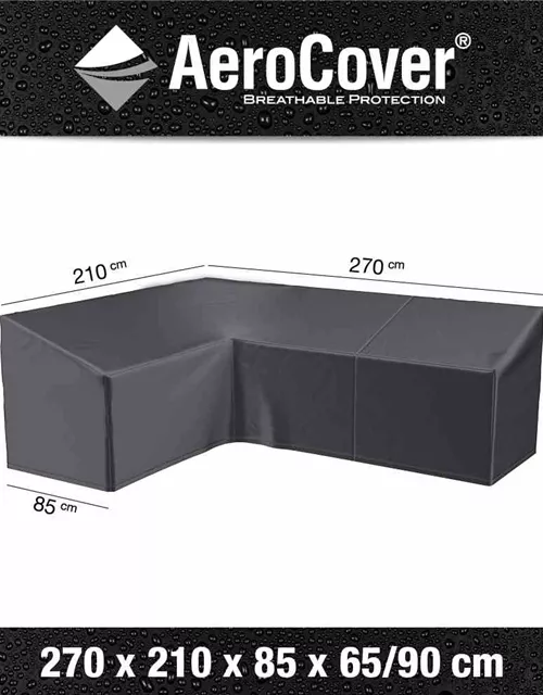 Aerocover Schutzhülle für Eck- Loungeset 270x210 L-Form links