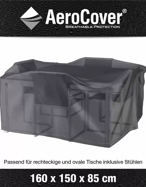 Aerocover Schutzhülle für Gartenmöbelset 160x150x85 cm