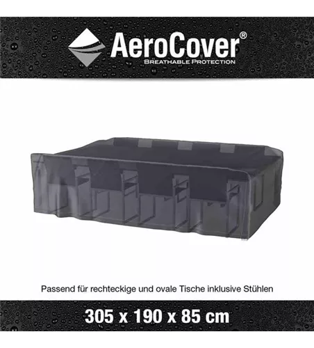 Aerocover Schutzhülle für Gartenmöbelset 305x190x85 cm