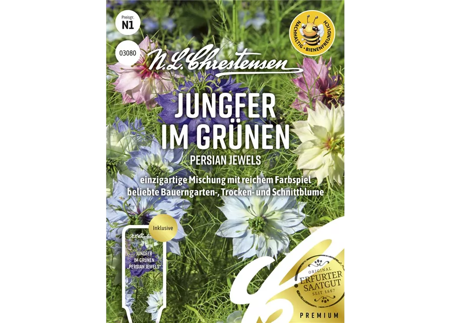 Jungfer im Grünen-Samen 'Persian Jewels'