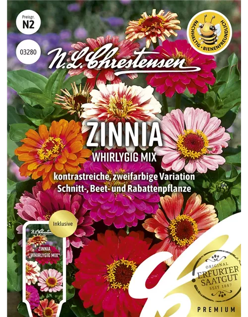 Zinniensamen 'Whirlygig'