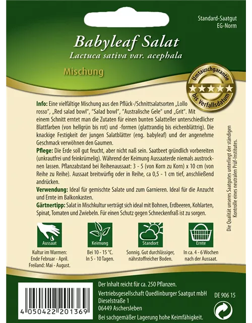 Babyleaf-Salat-Samen