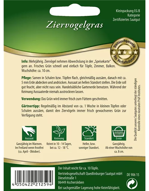 Ziervogelgrassamen