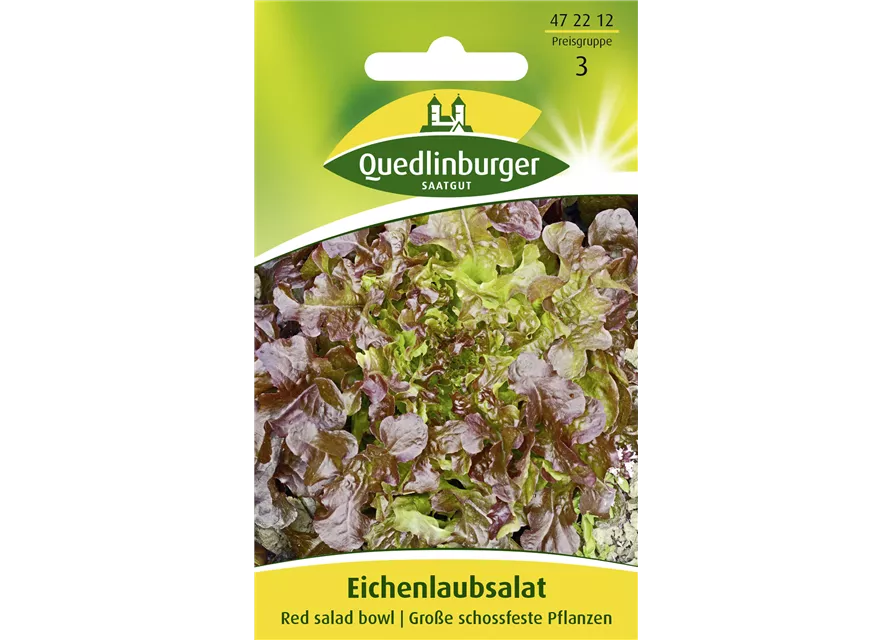 Eichblattsalatsamen 'Red Salad Bowl'