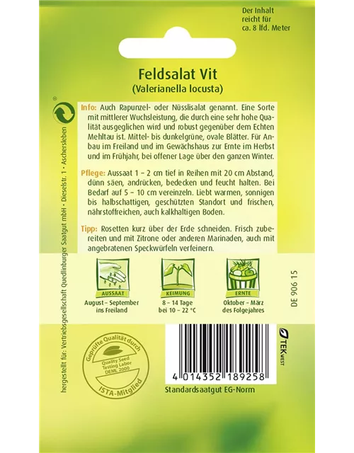 Feldsalatsamen 'Vit'