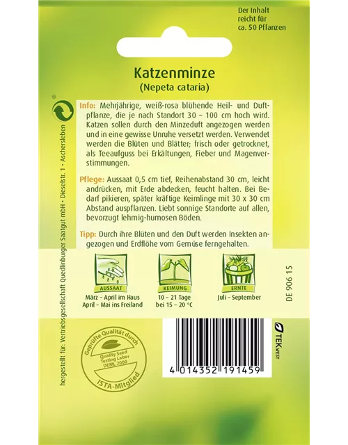 Gewöhnliche Katzenminze-Samen