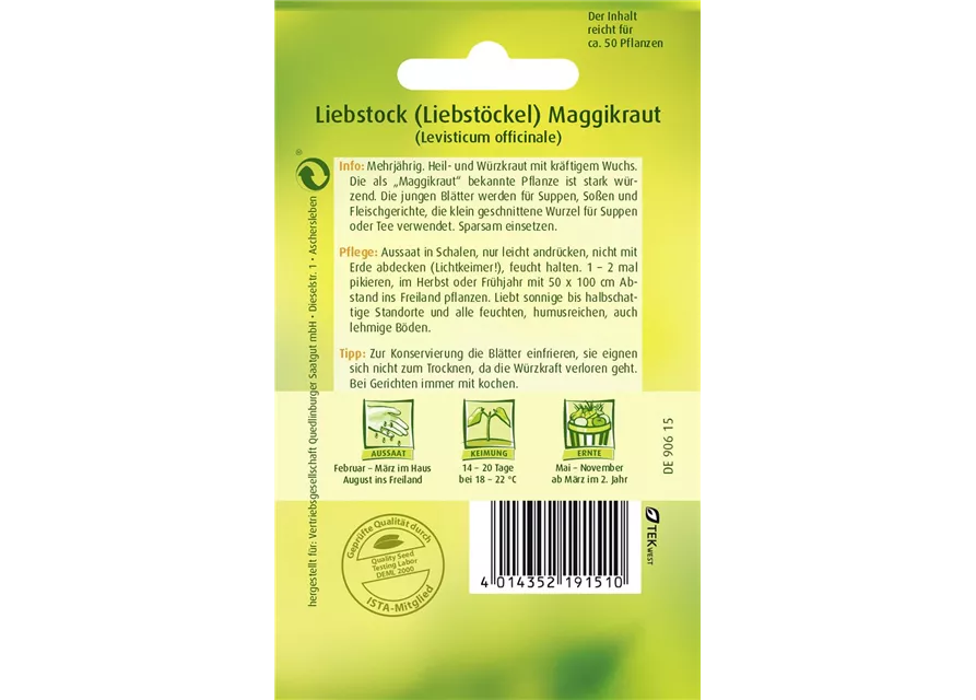 Liebstöckelsamen